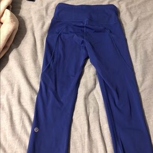 Bright blue super cute never worn lulu